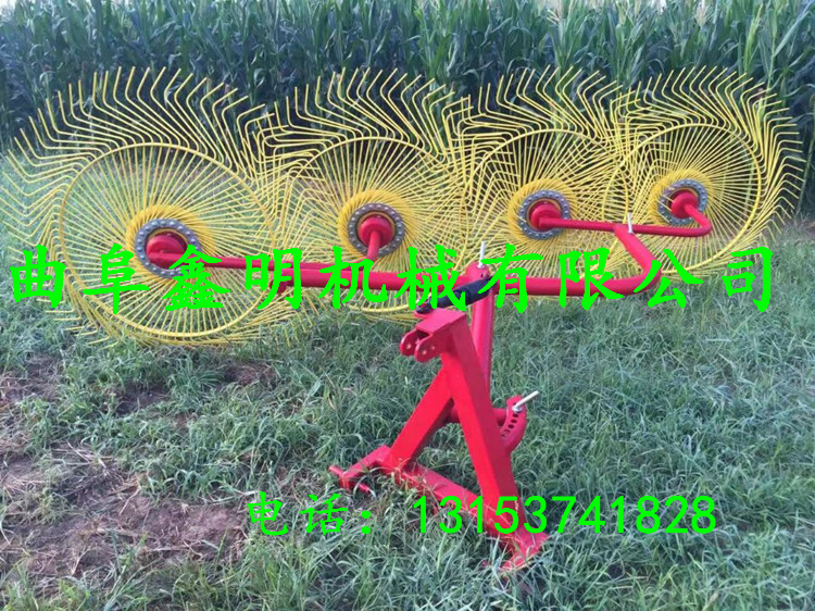 長(zhǎng)期大量生產(chǎn)供應(yīng)優(yōu)質(zhì)摟草機(jī)  牽引式摟草攤曬一體機(jī)