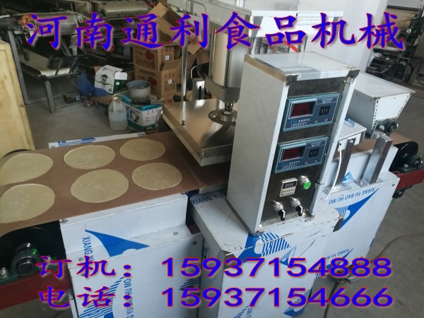烙饃機(jī)安徽，肥西單餅機(jī)廠家，河南通利食品機(jī)械
