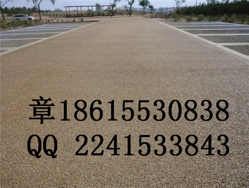 濱州沾化	彩色透水地坪廠家海綿地坪報(bào)價(jià)  膠結(jié)料
