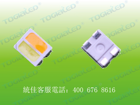 統(tǒng)佳SMD3527雙色溫LED燈珠l歷經(jīng)多年應(yīng)用，品質(zhì)穩(wěn)定，一致性佳，光衰小