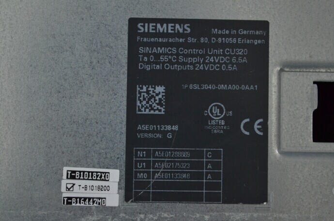 S120變頻器CU320控制單元6SL3040-0MA00-0AA1帶CF卡