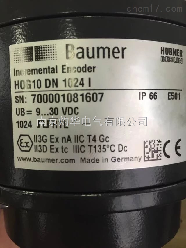 德國BAUMER HUBNER 寶盟霍伯納 編碼器 測(cè)速開關(guān) 電機(jī) 4周貨期
