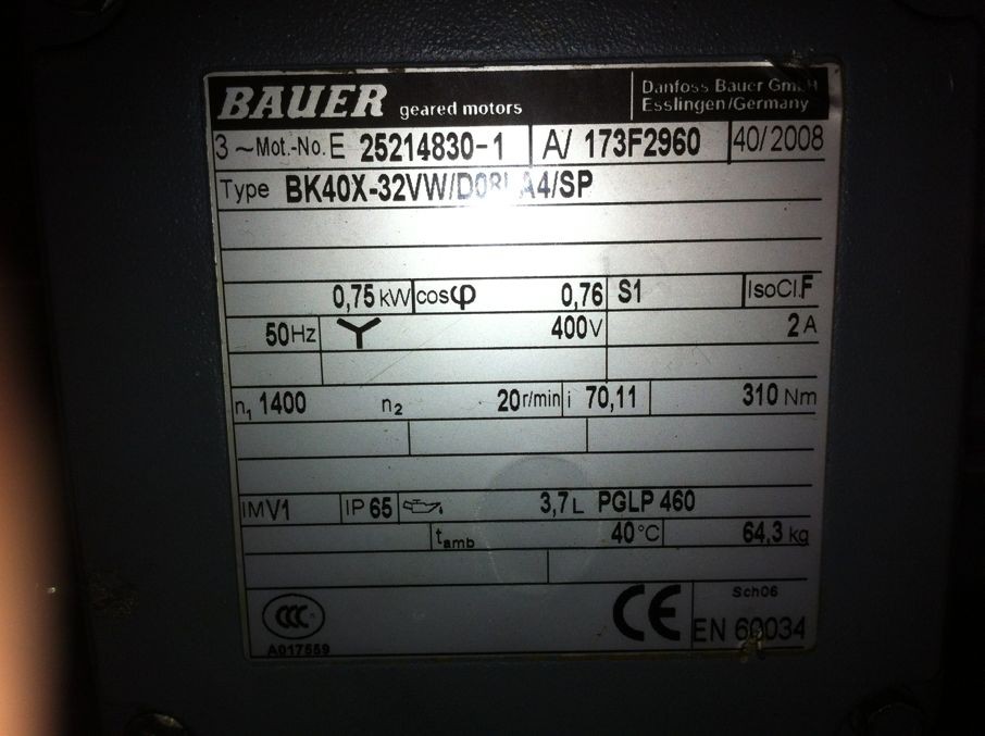BAUER?BG60-11/D13MA4-TX-G1885433無與倫比的好貨提供√