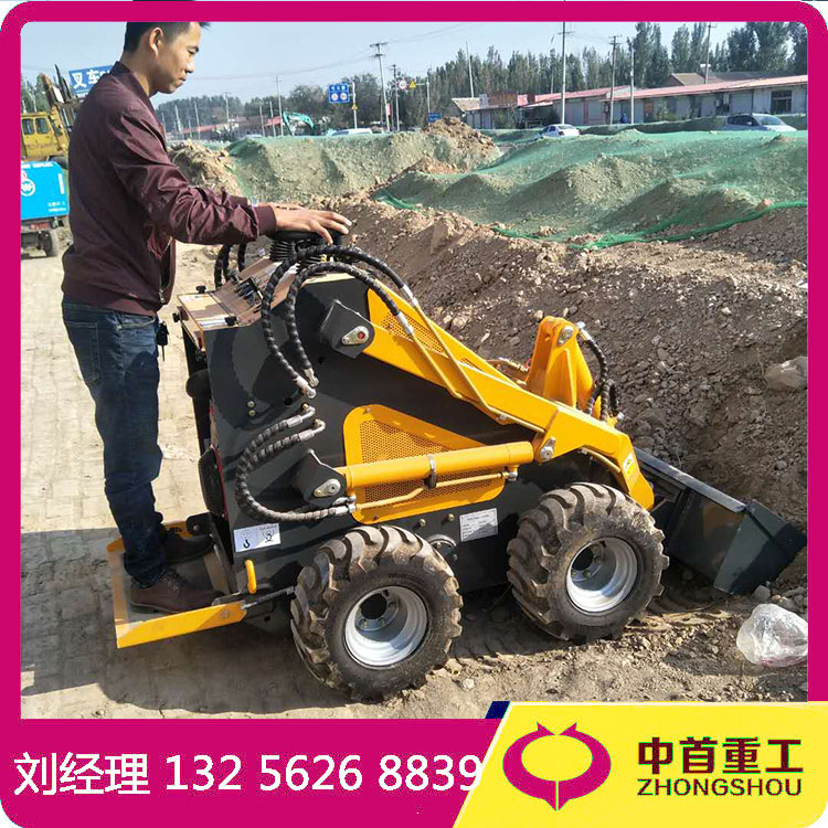 小鏟車 小空間滑移小裝載機四輪轉(zhuǎn)向DAN