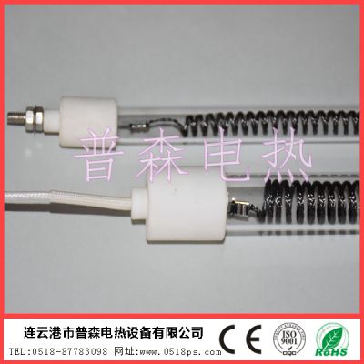 普森電熱碳素紅外線加熱管衣服印花烘干燈管廠家直銷