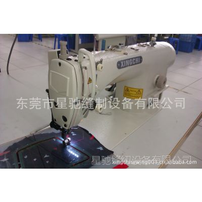 供應(yīng)8700直驅(qū)式自動剪線電腦平車 制衣廠用 可升降c型板架縫紉機