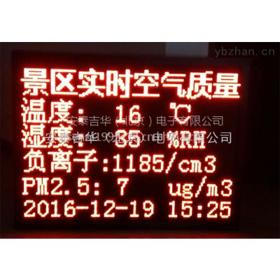 景區(qū)負氧離子實時監(jiān)測led顯示屏