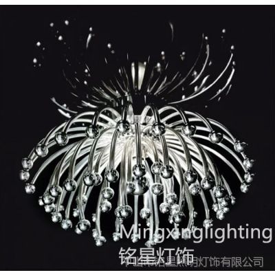 供應(yīng)創(chuàng)意設(shè)計(jì)金屬菊花狀吸頂燈 簡(jiǎn)約現(xiàn)代 酒店大堂客廳燈具 工程燈
