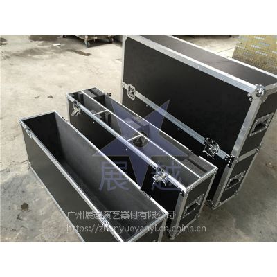 定做50/55/75寸液晶電視航空箱顯示屏防震箱油畫運(yùn)輸箱展會(huì)箱定制帶底座展越鋁箱