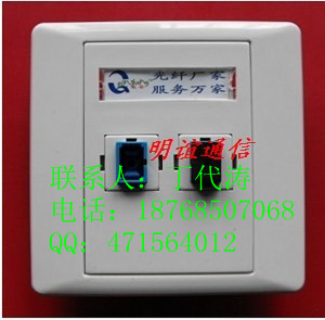 2口SC光纖面板，2口網(wǎng)絡(luò)模塊面板，適配器光纖面板