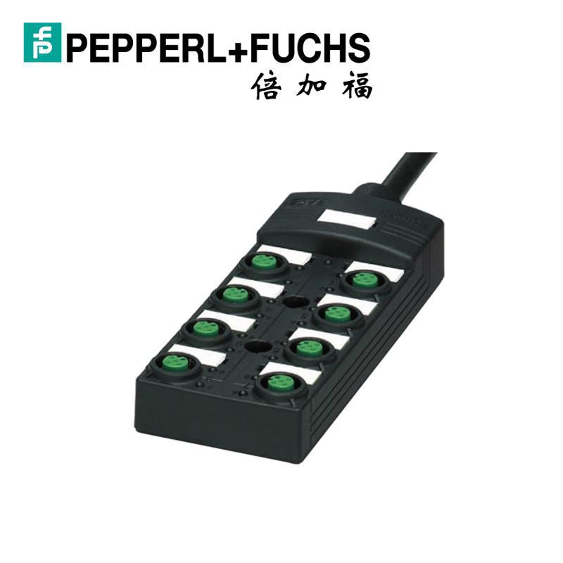 倍加福PEPPERL+FUCHS分線盒M12連接器V1-8A-E2-5M-PUR（259977）