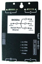 串口分配器S432io，RS422/485轉(zhuǎn)RS232，一分三串口分配器