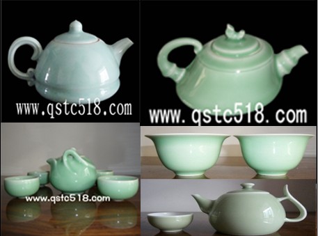 北京顏色釉茶杯，北京景德鎮(zhèn)豆彩茶具，高檔禮品茶壺豆彩，顏色釉禮品茶壺