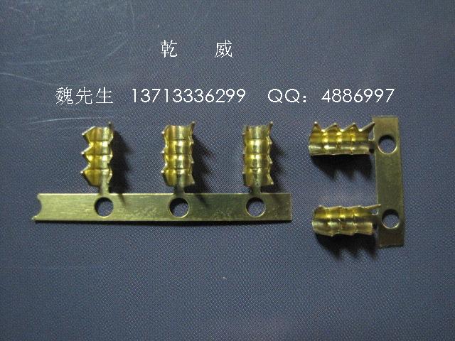 乾威廠家供應(yīng)鯊魚齒接線端子，齒形接線端子，鯊魚齒包線端子