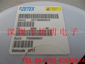 供應(yīng)原裝正品ZXT10N50DE6TA 50V NPN硅低飽和開(kāi)關(guān)