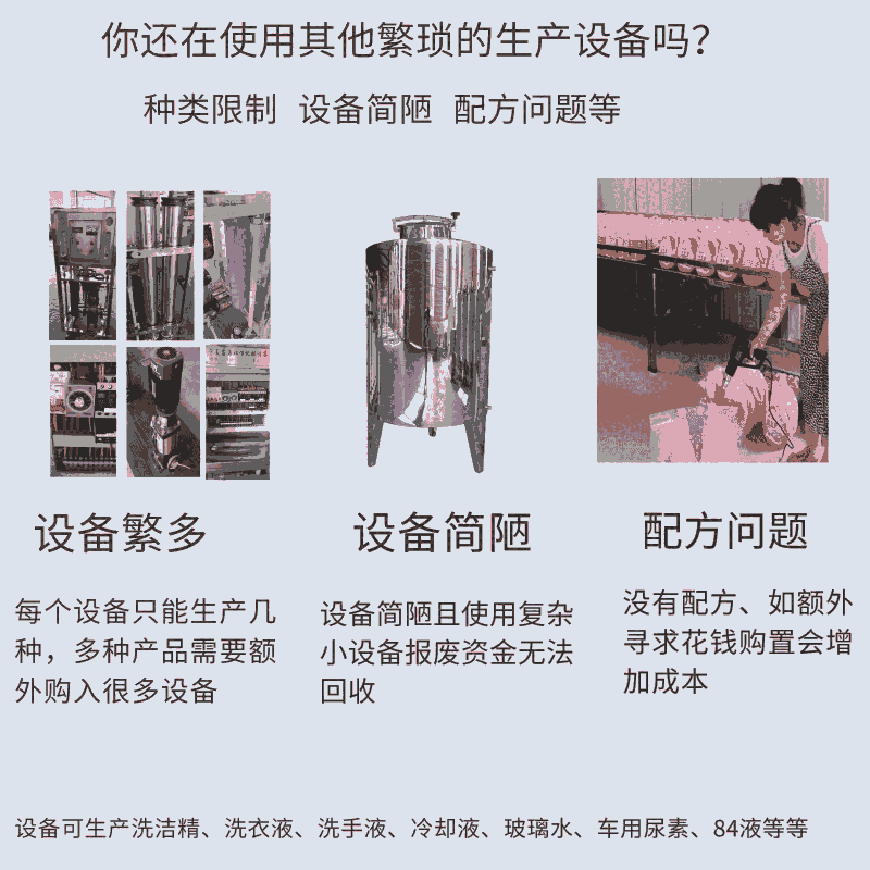 大型洗潔精生產(chǎn)設備機器 廠家免費上門安裝調試培訓