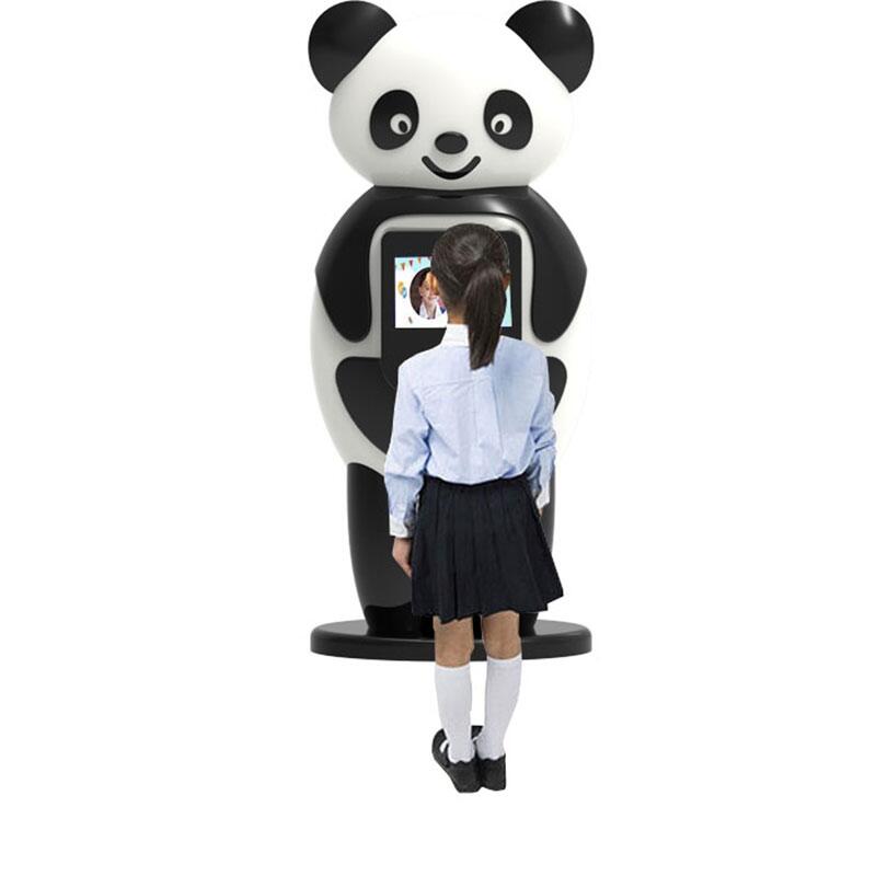 幼兒園考勤晨檢機(jī)刷臉識別入園測體溫手口眼消費(fèi)一體機(jī)
