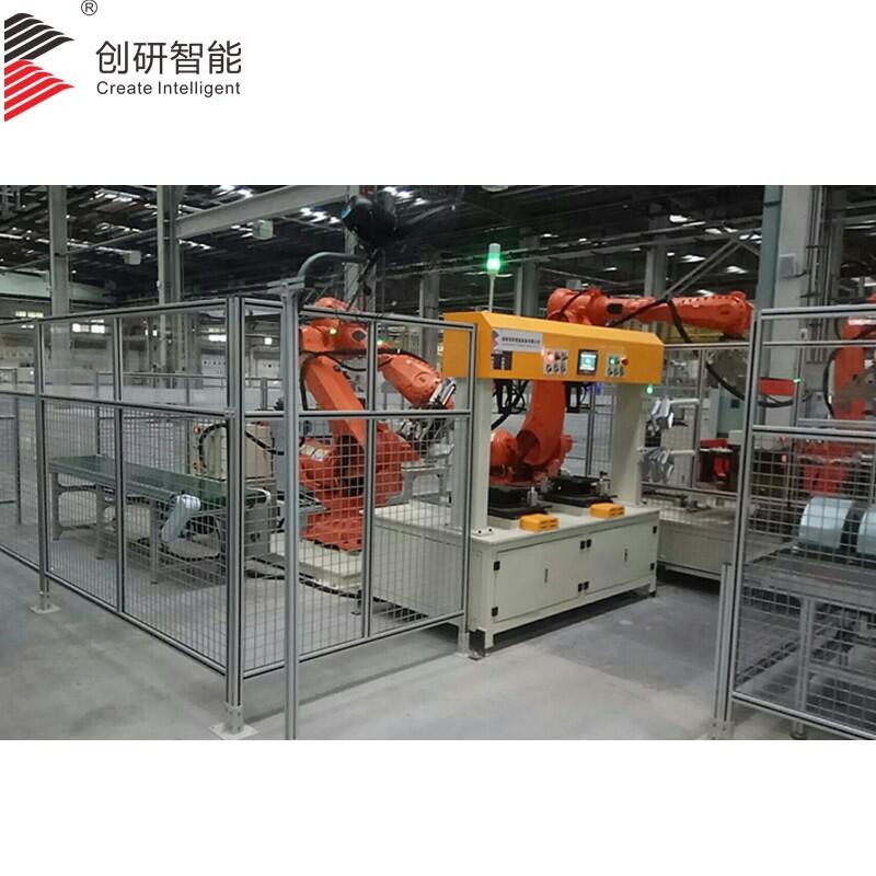 創(chuàng)研智能抽油煙機風(fēng)道蝸殼壓鉚成型生產(chǎn)線 無鉚釘鉚接