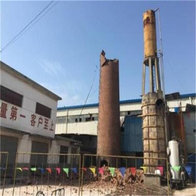 瑞安倒煙囪公司.瑞安煙囪定向整倒拆除施工