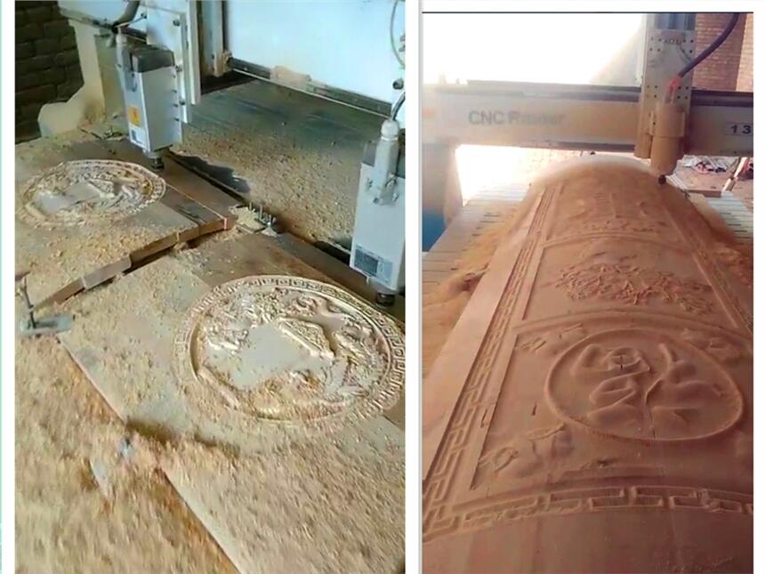 提供焦作做棺材圍擋的雕刻機(jī)各種壽材圖