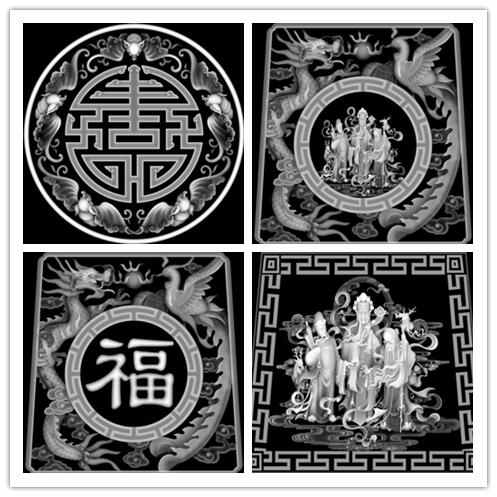 提供新鄉(xiāng)柏木棺材雕刻機(jī)龍鳳全圖