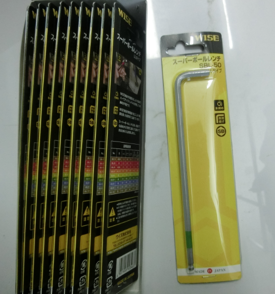 合肥栗山銷售WISE若穂囲SBL-50耐用的內(nèi)六角扳手現(xiàn)貨單個裝