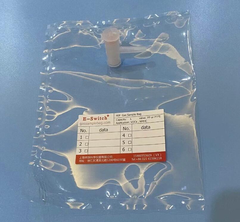 fep特氟龍氣體采樣袋 取樣袋氣袋 pp閥非甲烷總烴檢測(cè)用