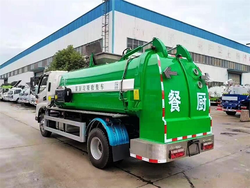 餐廚垃圾車種類圖片價格，多種噸位餐廚垃圾無泄漏轉(zhuǎn)運車