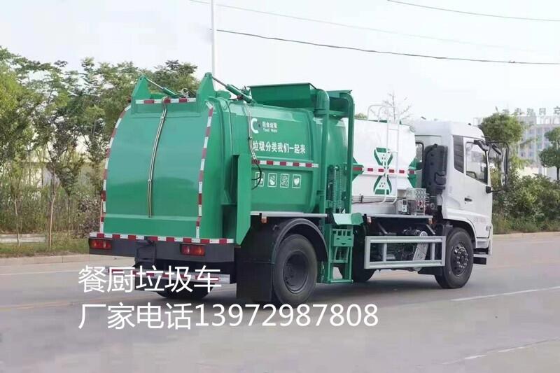 福建省東風(fēng)多利卡餐廚垃圾車生產(chǎn)廠家，福州多利卡泔水收集運(yùn)輸車價(jià)格