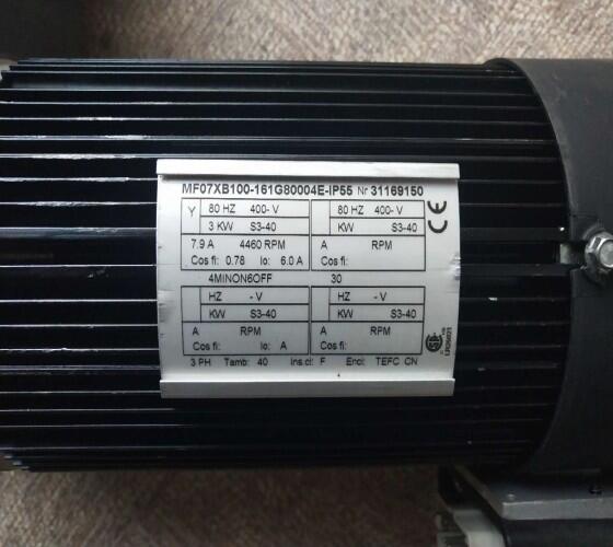 科尼電機MF13Z200N189F85103E-IP55馬達型號