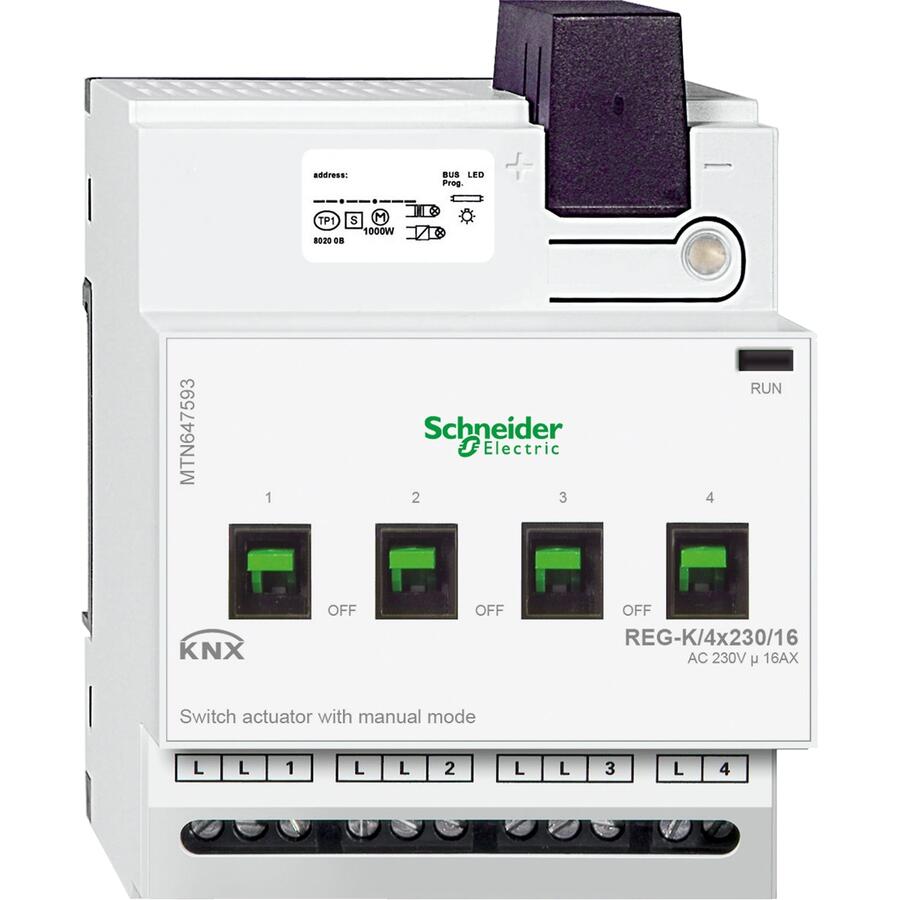 MTN6700-0124 KNX多功能開關(guān)模塊24路施耐德莫頓照明系統(tǒng)建筑智能化開關(guān)模塊