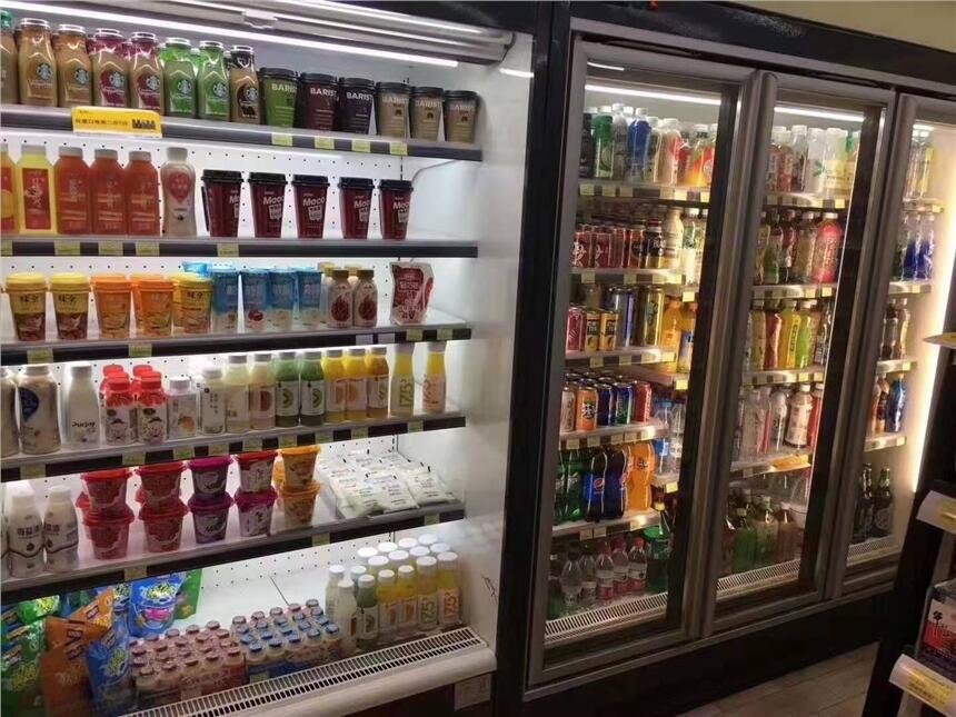 定制水果店冰柜火鍋店冷鏈風(fēng)幕柜飲料柜工廠直發(fā)