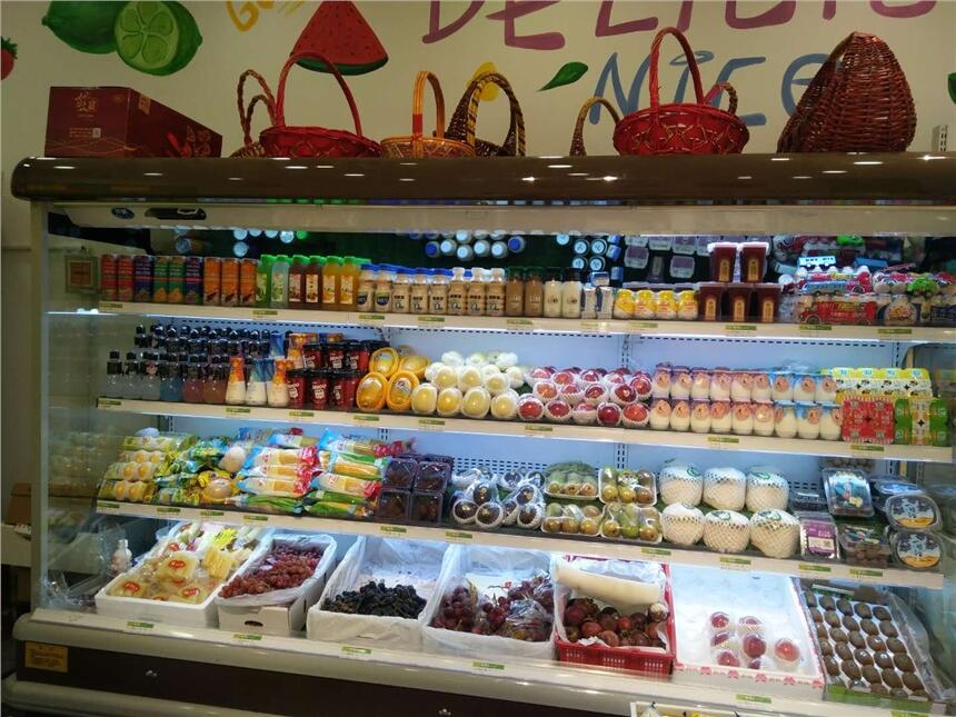 廚具市場(chǎng)冷風(fēng)柜水果保鮮柜后補(bǔ)式冷庫飲料展示柜