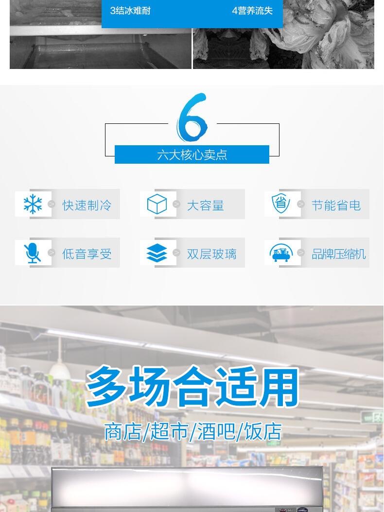 保定商超冷鏈品牌供應除霜冷庫玻璃門冷庫展示冷庫