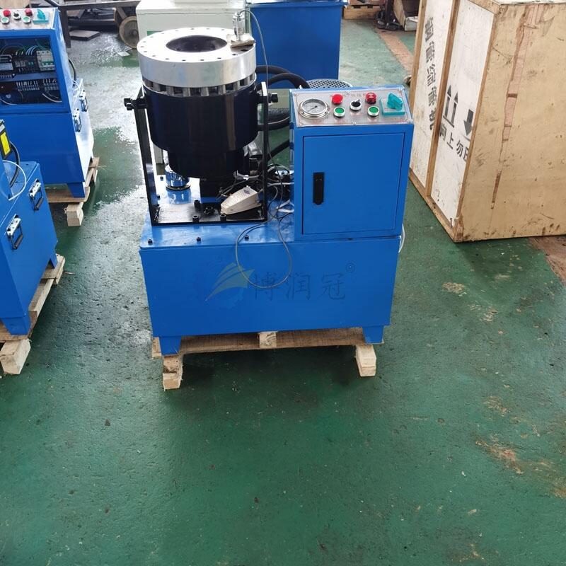 河北膠管鎖口機(jī) 博潤冠高壓氣繩鎖口機(jī)