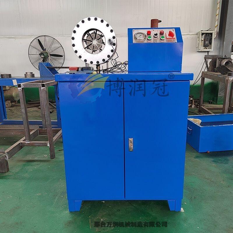 新型柜式鋼絲頭壓頭機(jī) 博潤(rùn)冠高壓油管扣壓機(jī)縮口機(jī)廠家