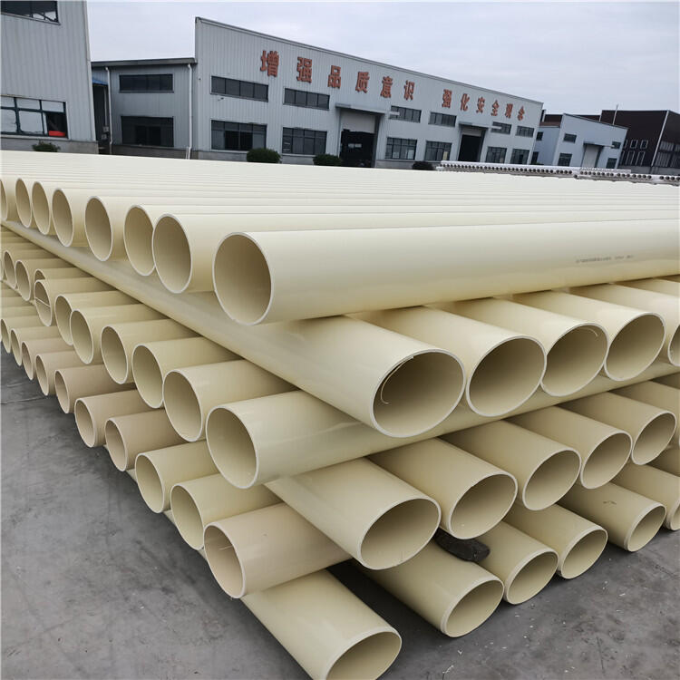 PVC-O電力管米黃色CO管雙軸取向自增強(qiáng)電力通信管
