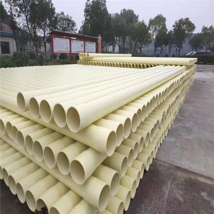 PVC-O電力管CO管 米黃色電力電纜管抗壓抗沖可定制