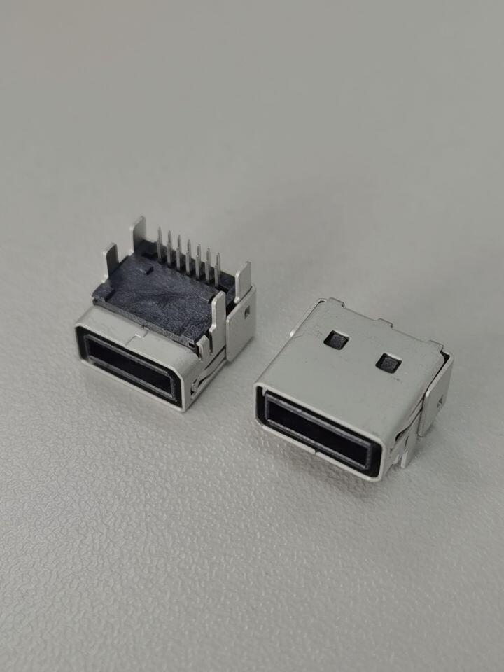 14P 90度 母座 雙排針  四個固定腳
