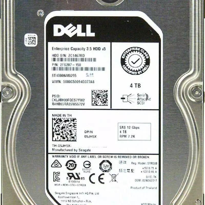 5JH5X ST4000NM0295 4TB 7.2K 3.5寸LFF R520服務(wù)器硬盤