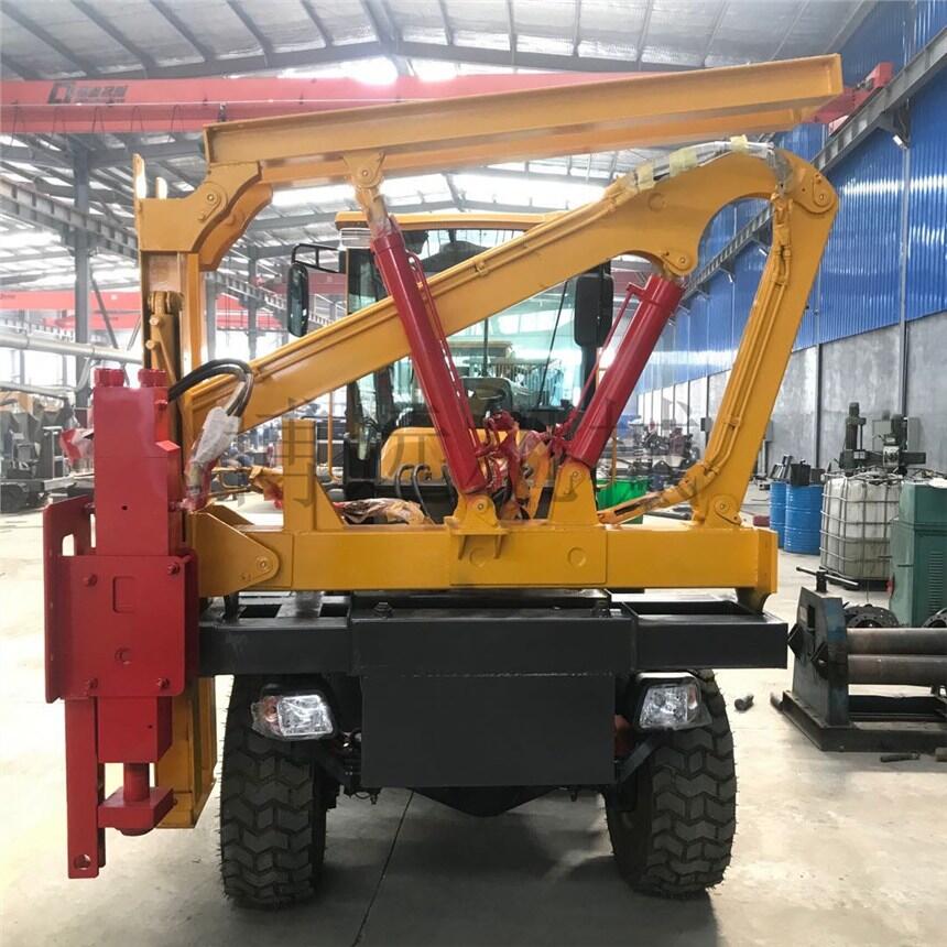省內(nèi)高速路鉆孔打樁機 946自動擋護欄打樁機