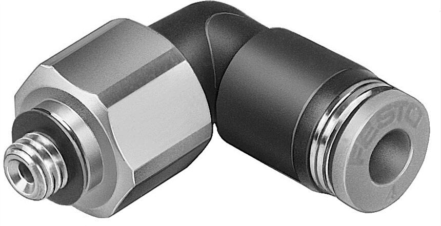 德國(guó)FESTO  L 型快插式螺紋接頭，可旋轉(zhuǎn)型  QSRL-M5-4