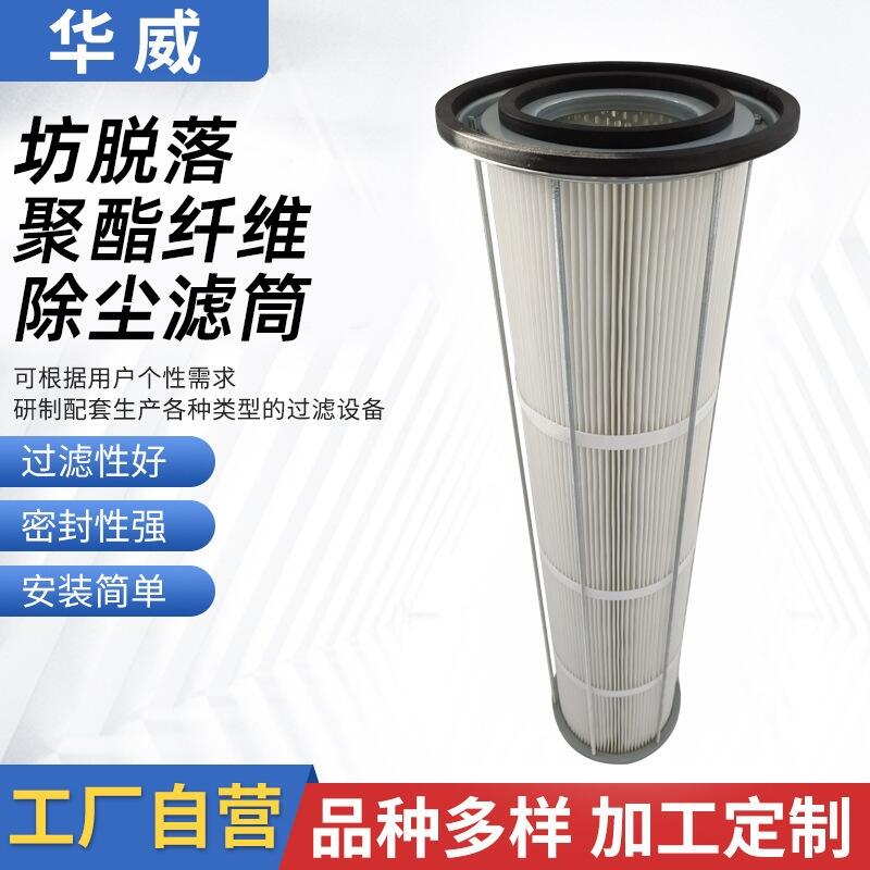 華威供應防脫落聚酯纖維除塵濾筒