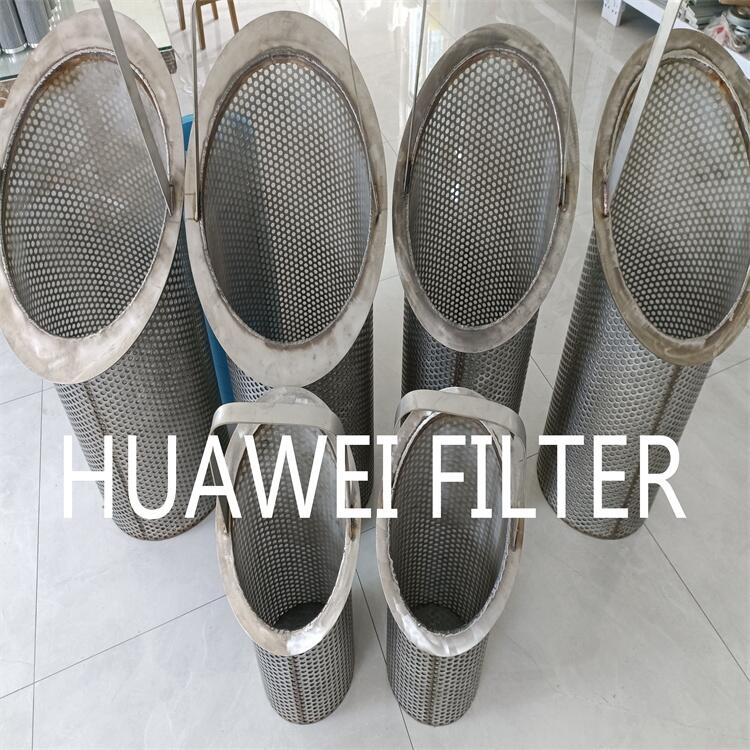 HUAWEI供應(yīng)化工廠管道過濾器不銹鋼籃式濾芯