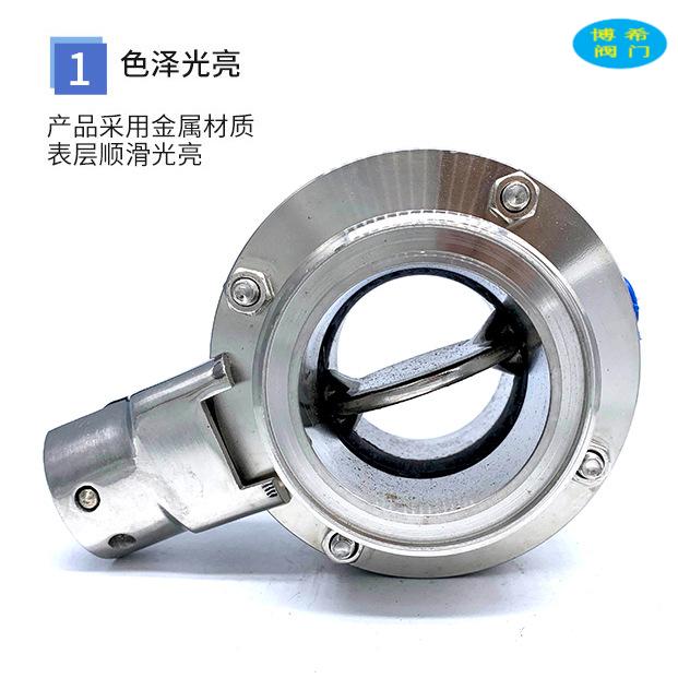 304不銹鋼外螺紋蝶閥 手動(dòng)衛(wèi)生級(jí)