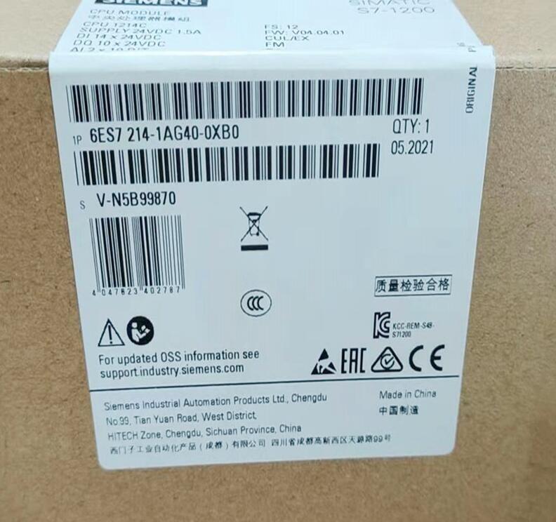 瑗块杸瀛怱IMATIC S7-1200 CPU 6ES72141AG400XB0