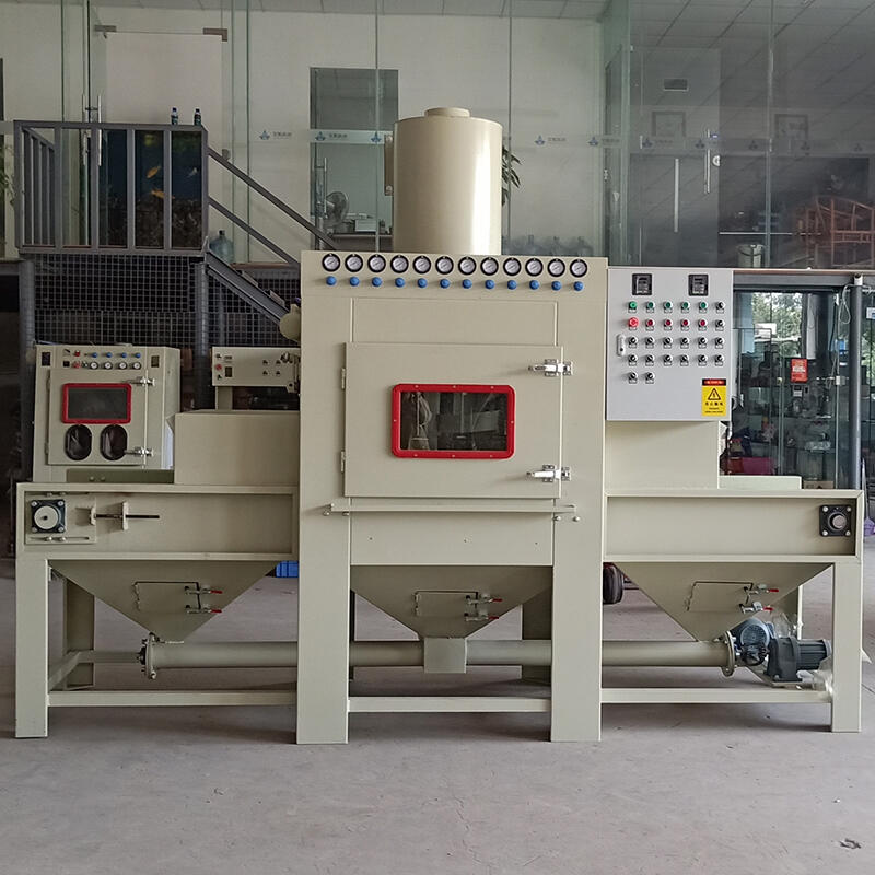 自動(dòng)噴砂機(jī)平面打砂機(jī)不銹鋼薄板提高附著力