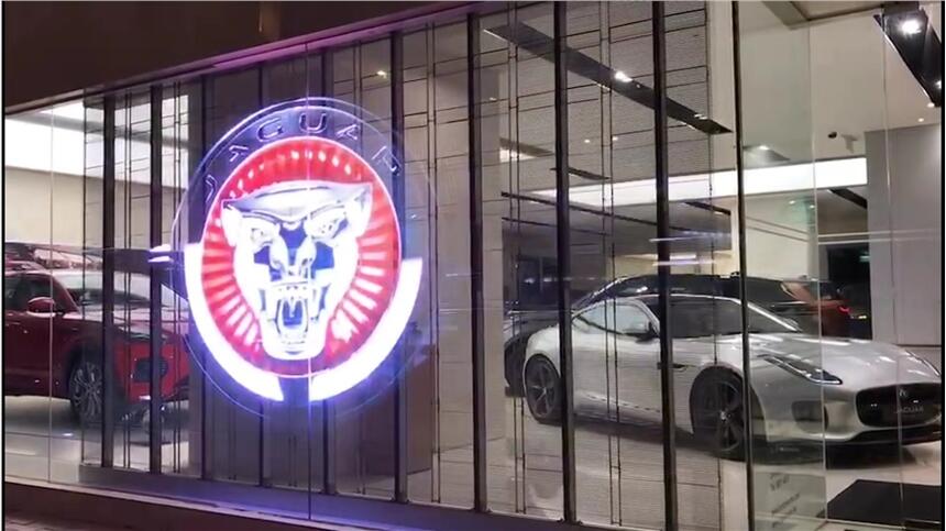 汽車專賣店3.91-7.81透明屏一般做多大尺寸