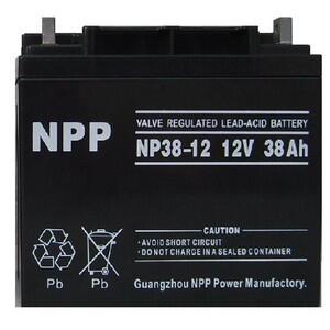 NP12-38AH 12V耐普NPP蓄電池 免維護太陽能儲能鉛酸蓄電池