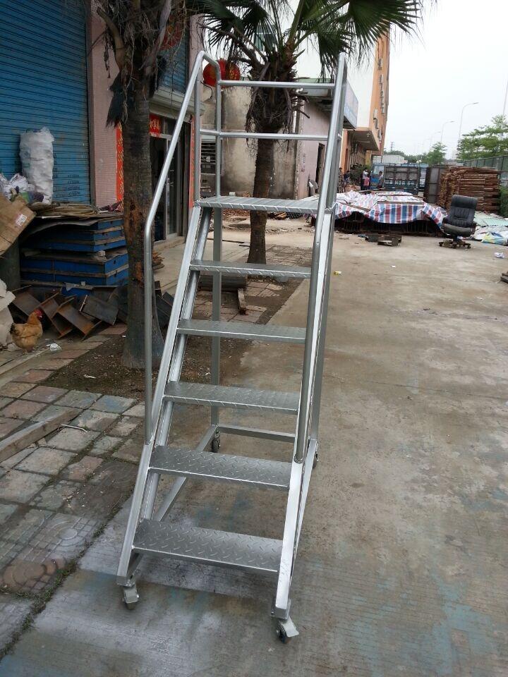 可移動不銹鋼登高梯 304不銹鋼登高踏步梯規(guī)格定制